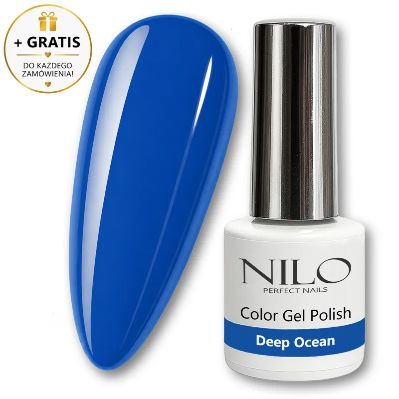 Lakier Hybrydowy Niebieski Deep Ocean no. 303 NILO Perfect Nails 10ml